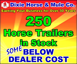 250 Trailers in Stock at Dixie Horse and Mule