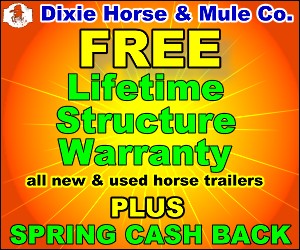 Over 200 trailers in stock at Dixie Horse and Mule