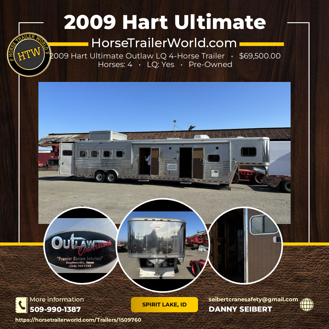 2009 Hart Ultimate Outlaw Conversions LQ 4Horse Trailer