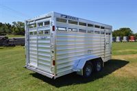 2024 Featherlite 6'7"x16'x6'6" 8107 stock trailer