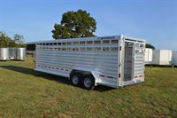 2025 Featherlite 7' x 24' x 6'6" stock trailer