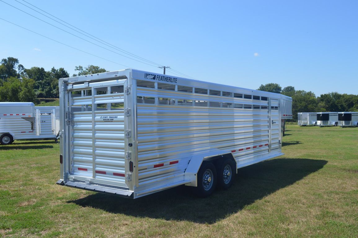 2026 Featherlite 6'7"' x 24' x 6'6" stock trailer
