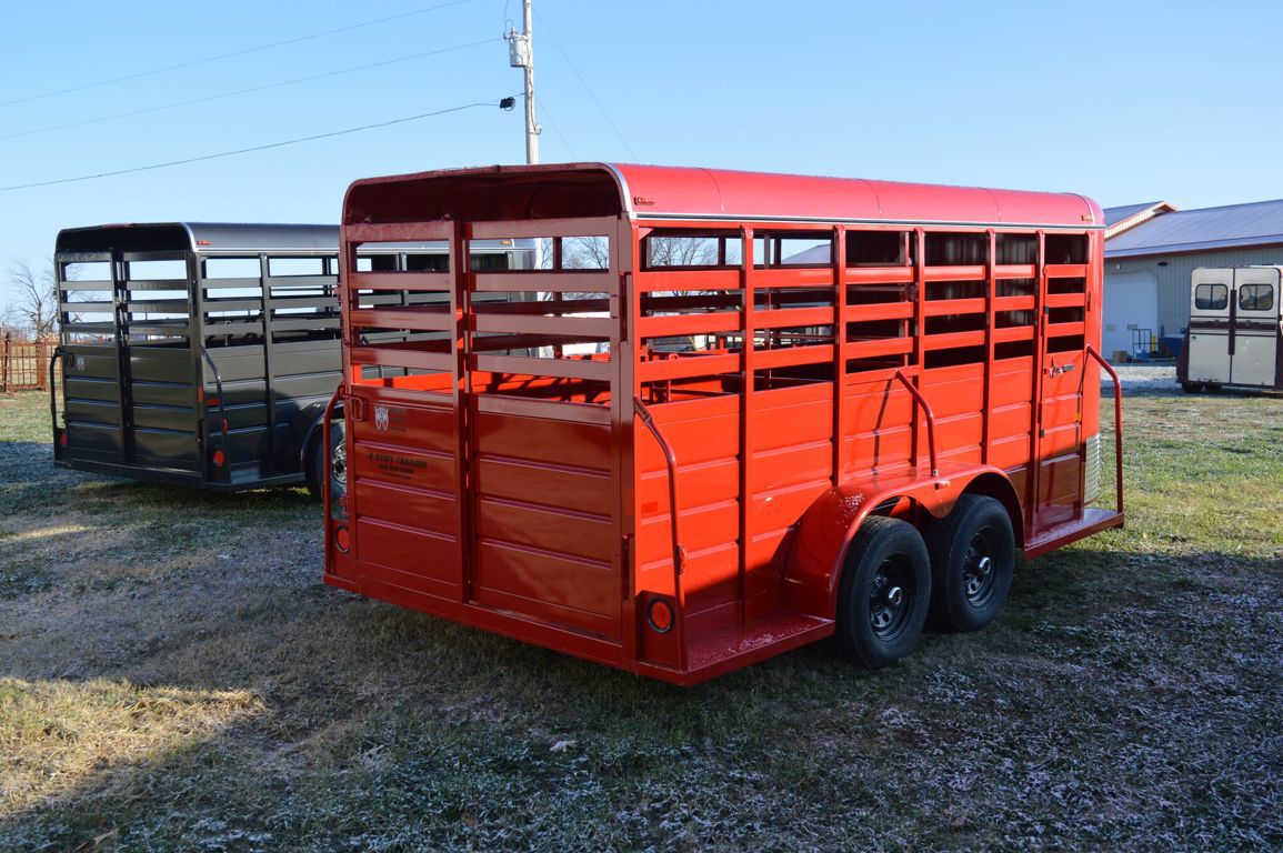 2026 W-W all around 6'x16'x6'2" bumper pull stock trailer