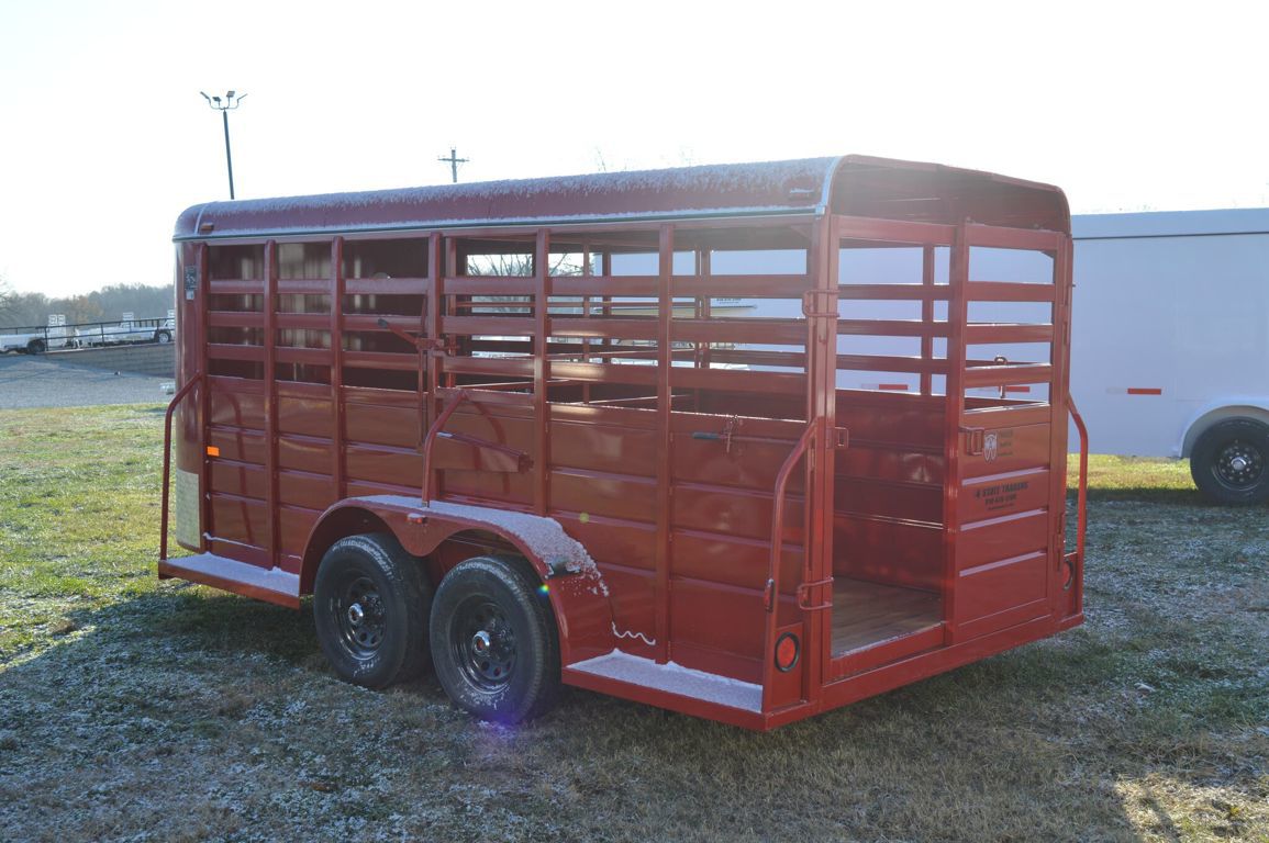 2026 W-W all around 6'x16'x6'2" bumper pull stock trailer