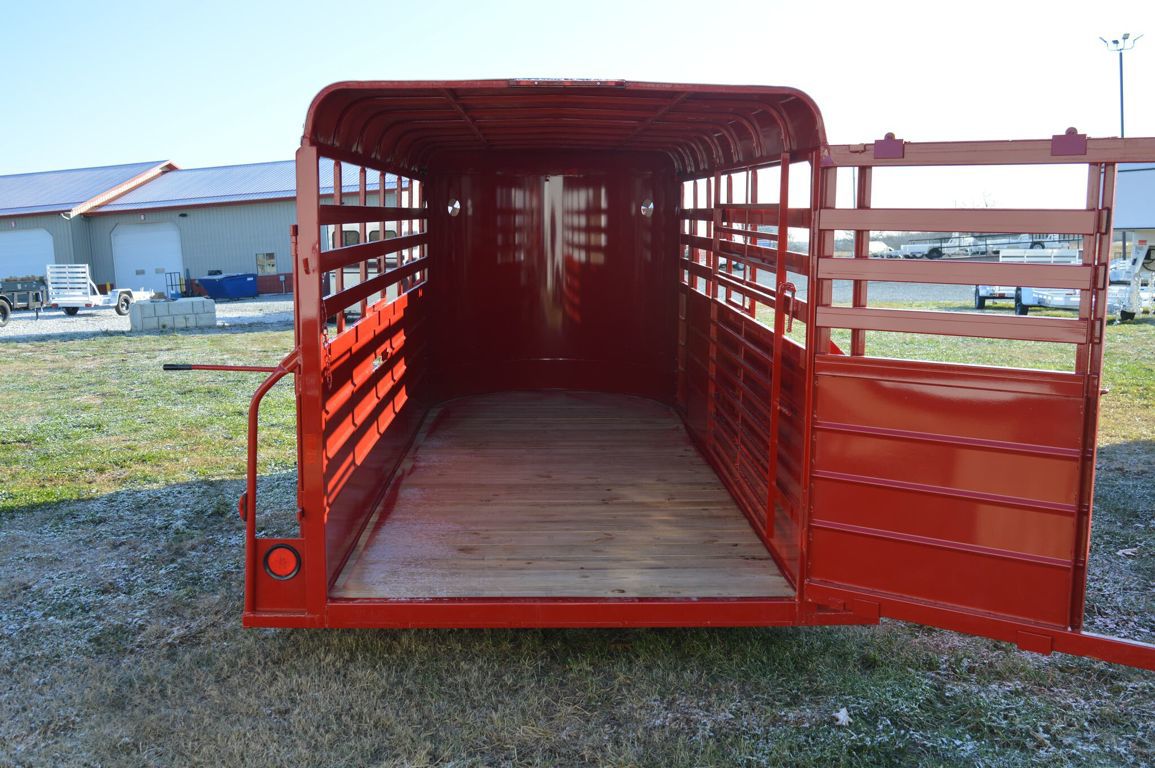 2026 W-W all around 6'x16'x6'2" bumper pull stock trailer