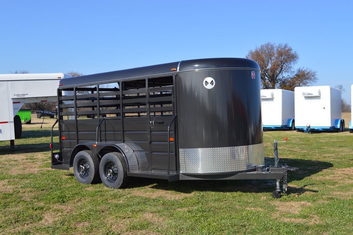 2026 W-W all around 6'x14'x6'2" bumper pull stock trailer