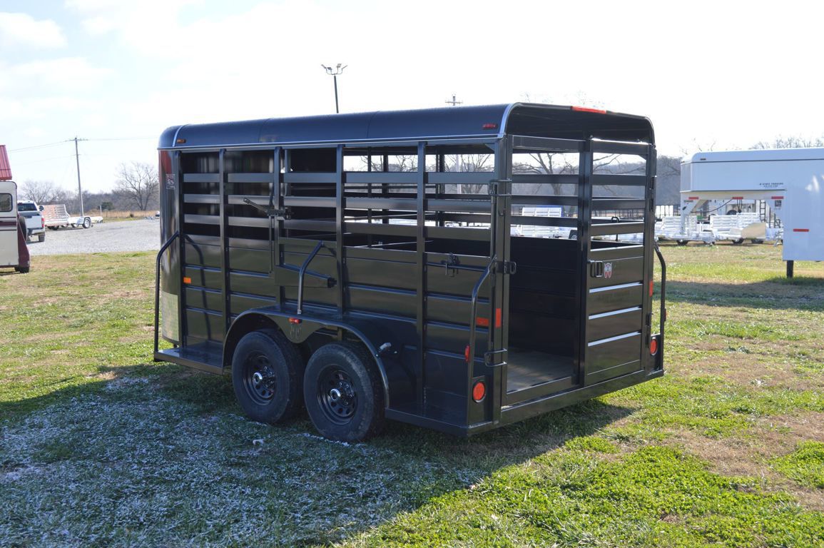 2026 W-W all around 6'x14'x6'2" bumper pull stock trailer