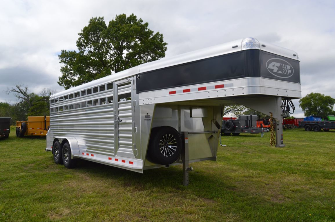 2027 4-star 7'x20'x6'6 deluxe stock trailer