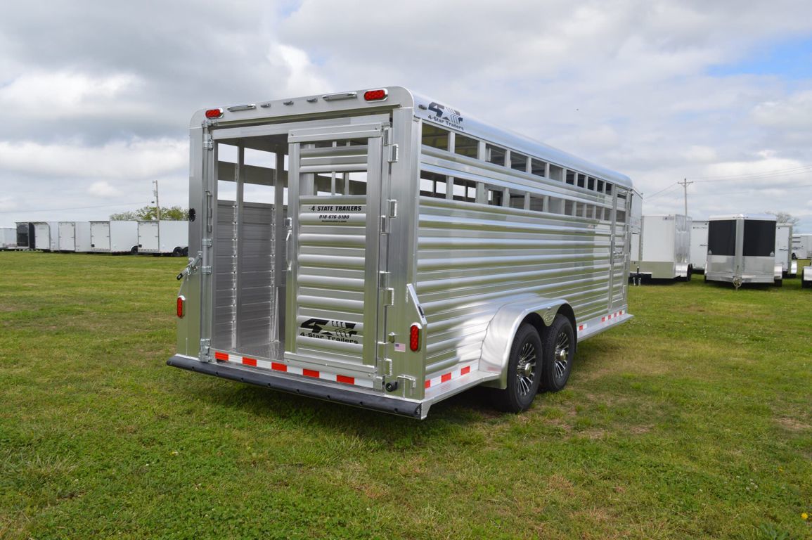 2027 4-star 7'x20'x6'6 deluxe stock trailer