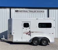 2025 2 horse Trails West 2 Horse Straight Load Bumper Pull Trailer