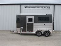 2025 2 horse Cimarron 2 Horse Straight Load Bumper Pull Trailer