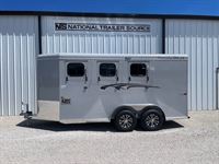 2026 3 horse Trails West 3 Horse Bumper Pull Trailer