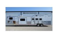 2024 3 horse Twister 3 Horse Side Load with 13'6" Outlaw Conversions