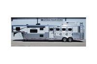 2025 4 horse Lakota Trailers Charger 4 Horse Side Load with 13' Living Quarters