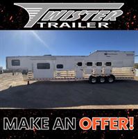 2025 4 horse Twister 4 Horse Side Load with 15'4" Outlaw Conversions