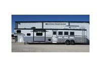 2025 4 horse Bison Silverado 4 Horse Side Load 15' Living Quarters