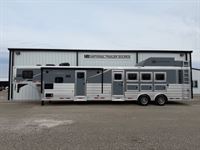 2026 4 horse Lakota Trailers Charger 4 Horse Side Load 15' Living Quarters