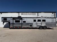 2026 3 horse Bison Ranger 3 Horse Side Load 13' Living Quarters