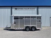 2025 3 horse Maverick 3 Horse Bumper Pull Trailer