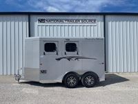 2025 2 horse Trails West 2 Horse Bumper Pull Trailer
