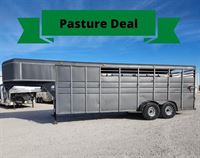 2012 Stock horse Calico 22' Livestock Gooseneck Trailer