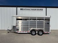 2025 3 horse Maverick 3 Horse Bumper Pull Trailer