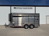 2025 3 horse Maverick 3 Horse Bumper Pull Trailer