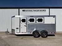 2026 3 horse Cimarron 3 Horse Bumper Pull Trailer