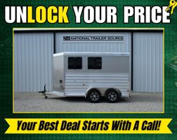 2023 2 horse Exiss 2 Horse Bumper Pull Trailer