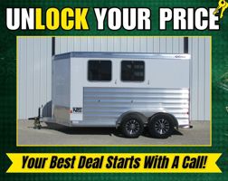 2024 2 horse Exiss 2 Horse Bumper Pull Trailer