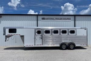 2026 5 horse Cimarron 5 Horse Gooseneck Trailer