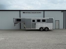 2026 3 horse Cimarron 3 Horse Gooseneck Trailer