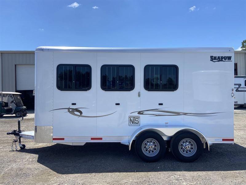 2025 Shadow 3 Horse Bumper Pull Trailer