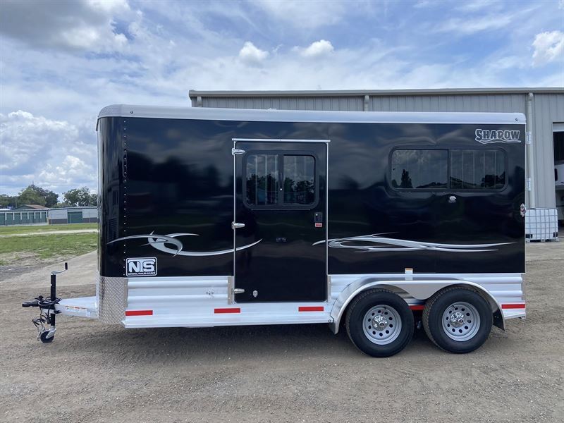 2026 Shadow 2 horse straight load bumper pull trailer