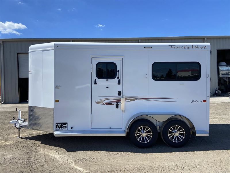 2026 Trails West 2 Horse Straight Load Bumper Pull Trailer