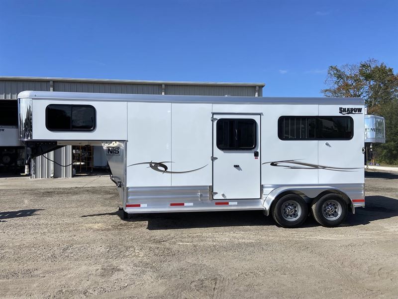 2026 Shadow 2 horse straight load gooseneck trailer