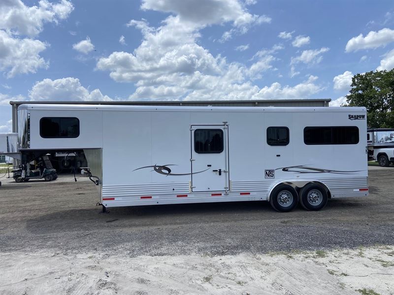 2026 Shadow 2+1 Horse Straight Load Gooseneck Trailer