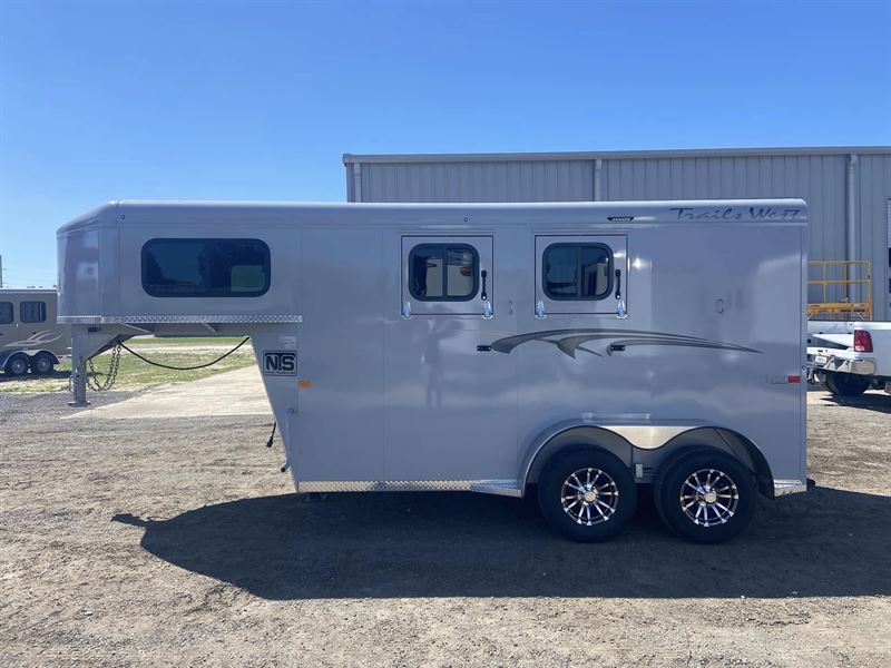 2025 Trails West 2 Horse Gooseneck Trailer