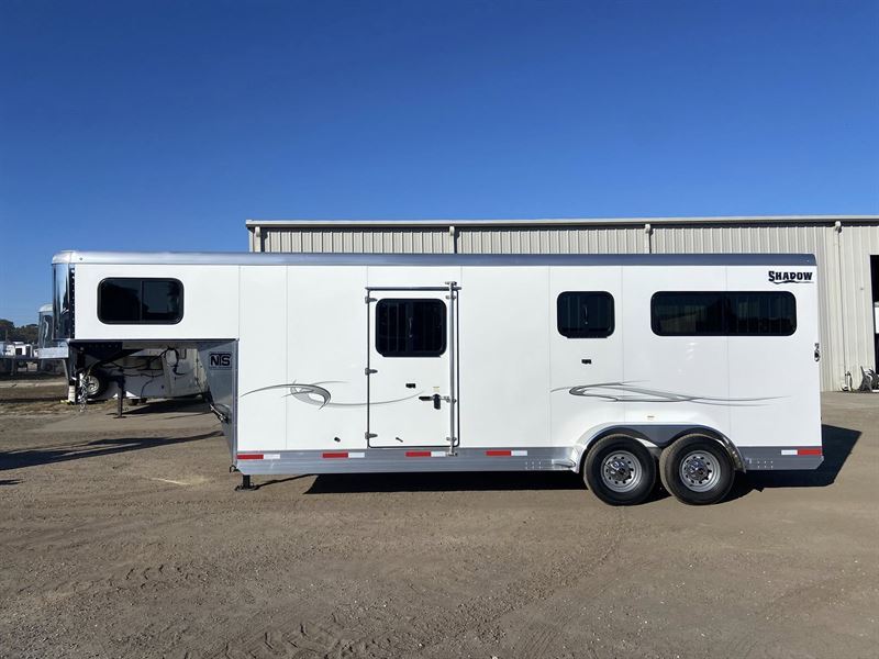 2026 Shadow 2+1 horse gooseneck trailer