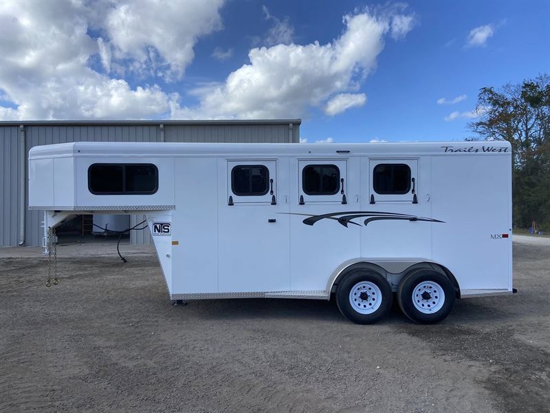 2026 Trails West 3 horse gooseneck trailer