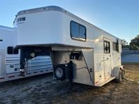 2019 2 horse Shadow 2 Horse Straight Load Gooseneck Trailer