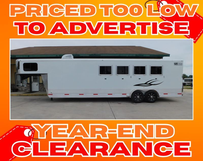 2023 Shadow 4 Horse Gooseneck Trailer