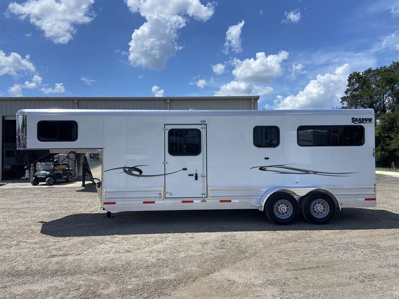 2026 Shadow 2+1 Horse Straight Load Gooseneck Trailer