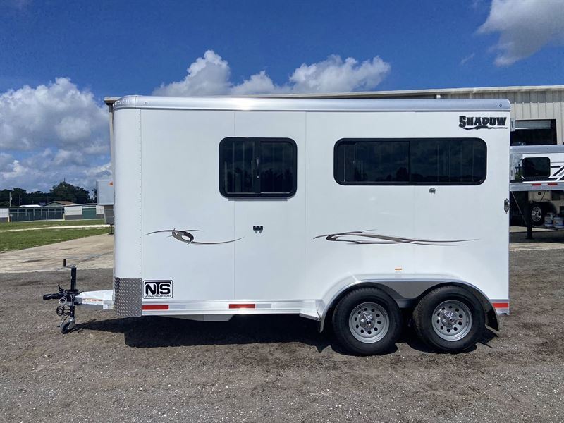 2026 Shadow 2 Horse Straight Load Bumper Pull Trailer
