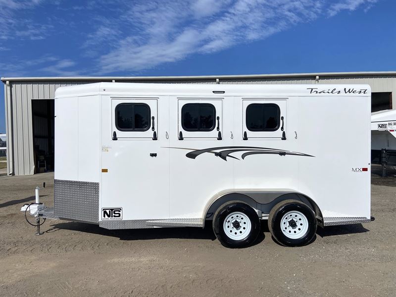 2026 Trails West 3 Horse Bumper Pull Trailer