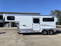2026 2 horse Shadow 2 Horse Straight Load Gooseneck Trailer