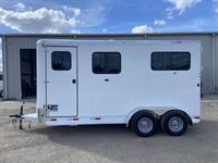 2026 2 horse Bar-M 2 Horse Straight Load Bumper Pull Trailer