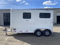 2026 2 horse Bar-M 2 Horse Straight Load Bumper Pull Trailer