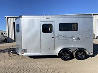 2023 2 horse Homesteader 2 Horse Straight Load Bumper Pull Trailer