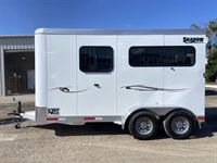 2026 2 horse Shadow 2 Horse Straight Load Bumper Pull Trailer